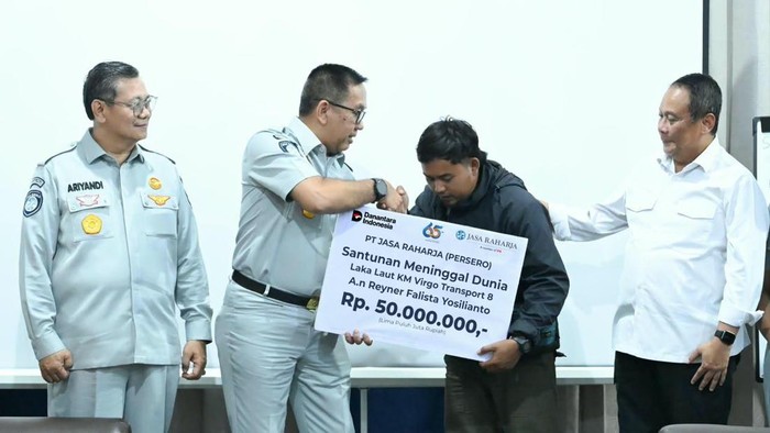 Jasa Raharja Salurkan Santunan Korban KM Virgo dalam Waktu Kurang dari 24 Jam